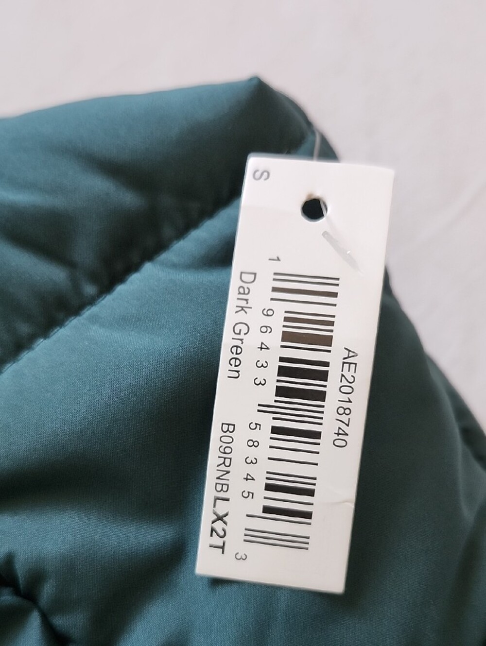 NWT Amazon Essentials Fleece Lined Puffer Vest Teal Green S - Picture 11 of 11
